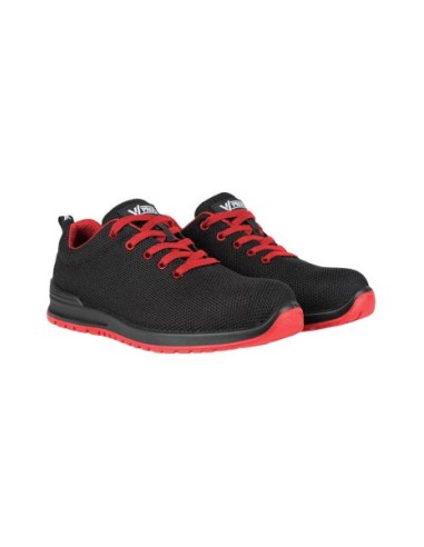 ZAPATO S1P ESD SRC METAL FREE NEGRO/ROJO